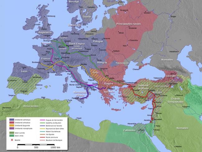 first crusades map